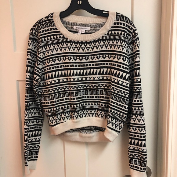 BCBG Tribal cropped sweater - Picture 2 of 4